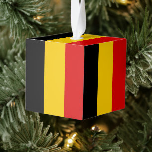 Adorno Cúbico Bandera de Bélgica