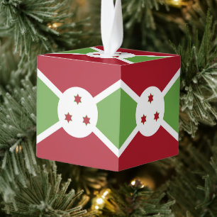 Adorno Cúbico Bandera de Burundi