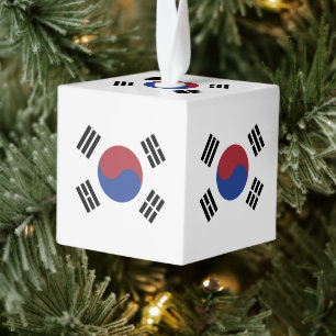 Adorno Cúbico Bandera de Corea del Sur