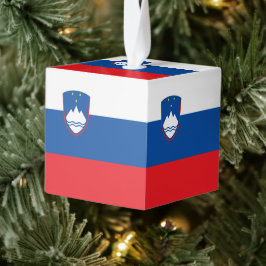 Adorno Cúbico Bandera de Eslovenia