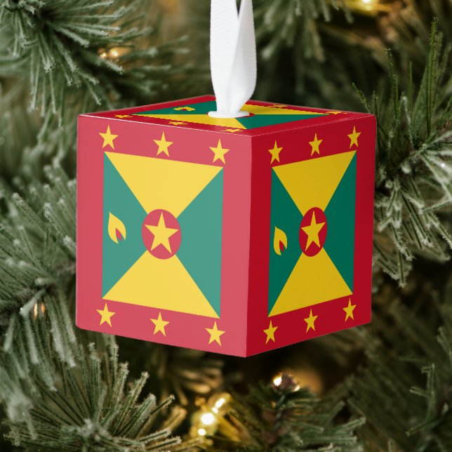 Adorno Cúbico Bandera de Granada (Árbol)