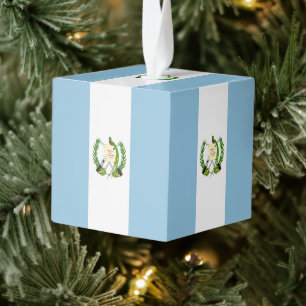 Adorno Cúbico Bandera de Guatemala