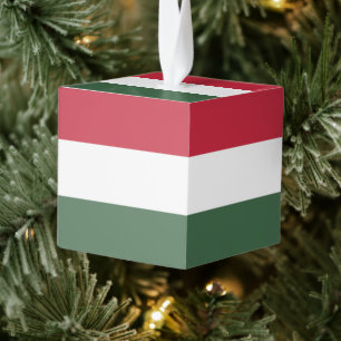 Adorno Cúbico Bandera de Hungría