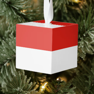 Adorno Cúbico Bandera de Indonesia