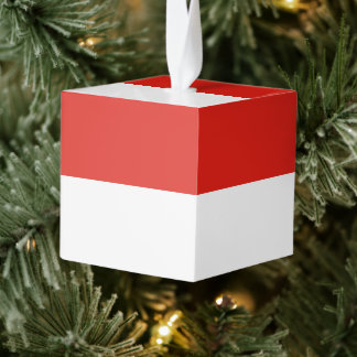 Adorno Cúbico Bandera de Indonesia