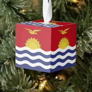 Adorno Cúbico Bandera de Kiribati