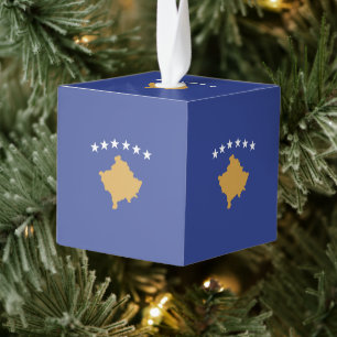 Adorno Cúbico bandera de Kosovo