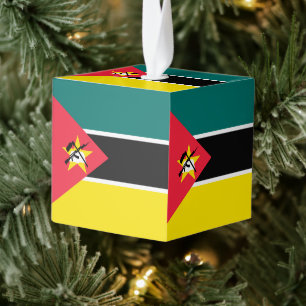Adorno Cúbico Bandera de Mozambique