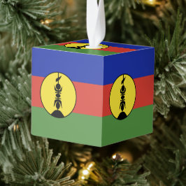 Adorno Cúbico Bandera de Nueva Caledonia