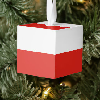 Adorno Cúbico Bandera de Polonia