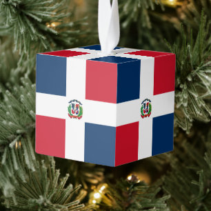 Adorno Cúbico Bandera de República Dominicana