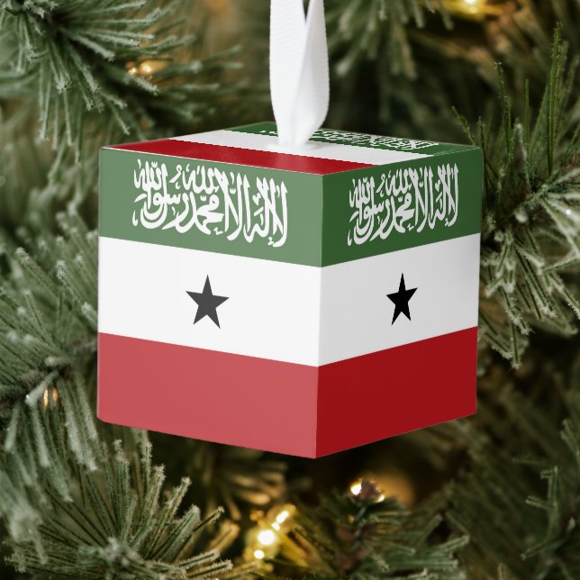 Adorno Cúbico Bandera de Somaliland (Árbol)