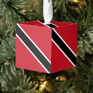 Adorno Cúbico Bandera de Trinidad y Tobago