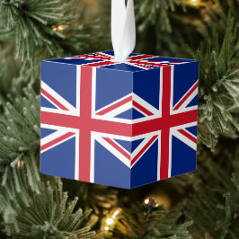Adorno Cúbico Bandera del Reino Unido