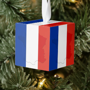 Adorno Cúbico Bandera francesa