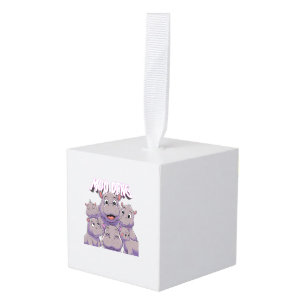 Adorno Cúbico Bebé Adorable Hippo Sólo Un Chica Que Ama Moo Deng