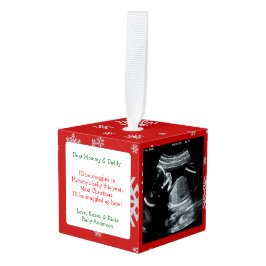 Adorno Cúbico Bebé Ultrasonido Padres nuevos