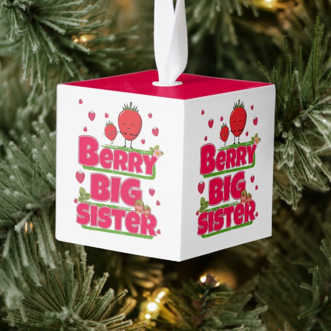 Adorno Cúbico Berry Big Sister - Cute Fresa Pun (Árbol)
