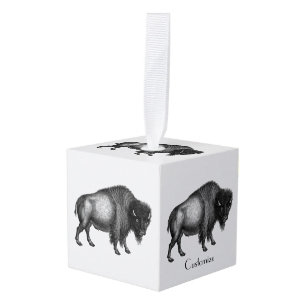 Adorno Cúbico Big Bison Buffalo Thunder_Cove