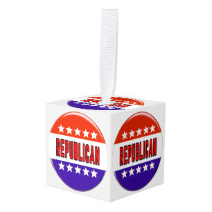 Adorno Cúbico Botón Republicano