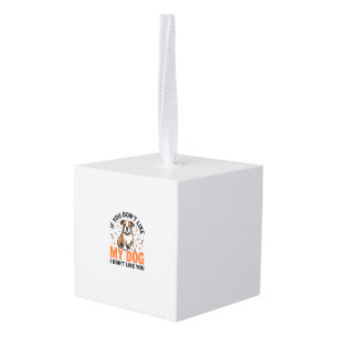 Adorno Cúbico Camiseta divertida para amante de perros con cita