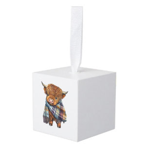 Adorno Cúbico Cebada Cuidada De Vaca De La Región Auténtica Occi