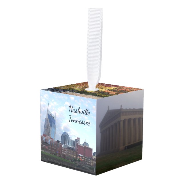 Adorno Cúbico Celebre Nashville, Tennessee (Anverso en perspectiva)