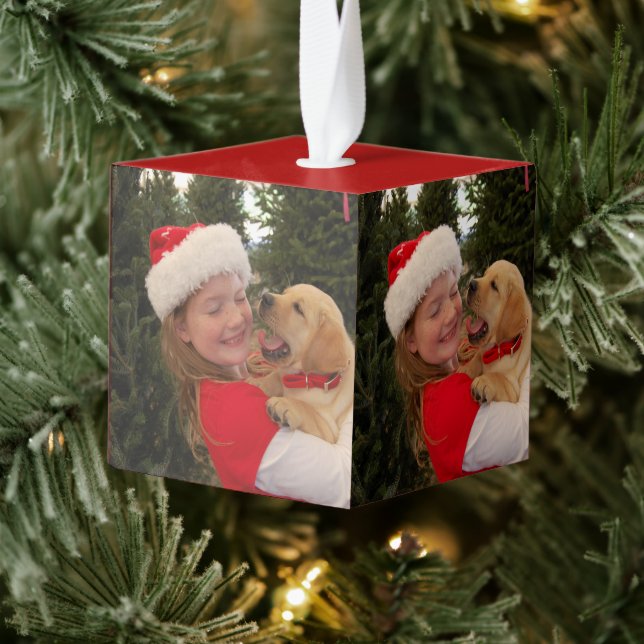 Adorno Cúbico Chica con nueva pipa para Navidades (Árbol)