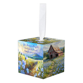 Adorno Cúbico Chicory Wildflowers Inspiration Floral Flowers