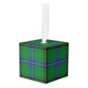 Adorno Cúbico Clan de vacaciones Henderson Tartan Plaid