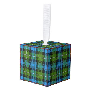 Adorno Cúbico Clan de vacaciones MacKenzie Tartan Plaid