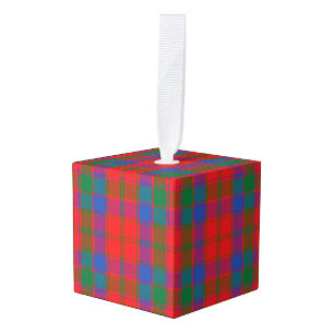 Adorno Cúbico Clan Robertson Tartan Plaid