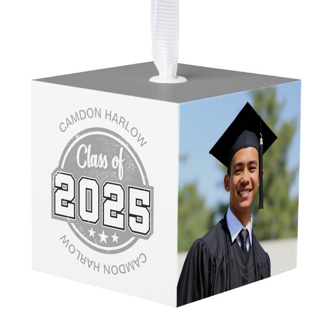 Adorno Cúbico Clase de 2025 Nombre de graduado de época (Subido por el creador)