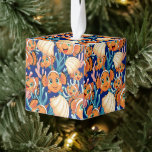 Adorno Cúbico Clown fish Cartoon cute Family Underwater<br><div class="desc">Cute and Joyful little Clownfish Cartoon Characters swimming together on underwater Coral Reef Background. Original Vector Illustration Copyright BluedarkArt.</div>