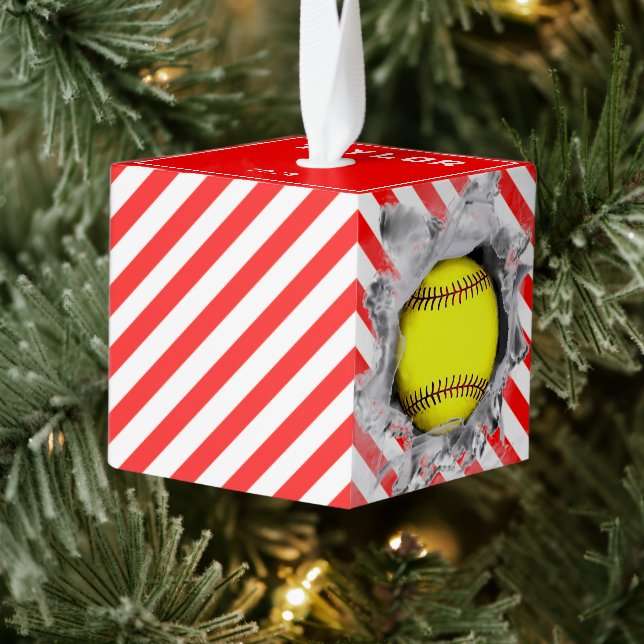 Adorno Cúbico Colectivo de softbol (Árbol)