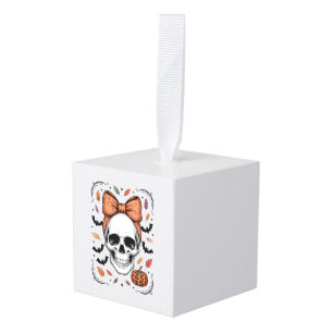 Adorno Cúbico Coqueta Calavera Otoñal Arco, Otoño