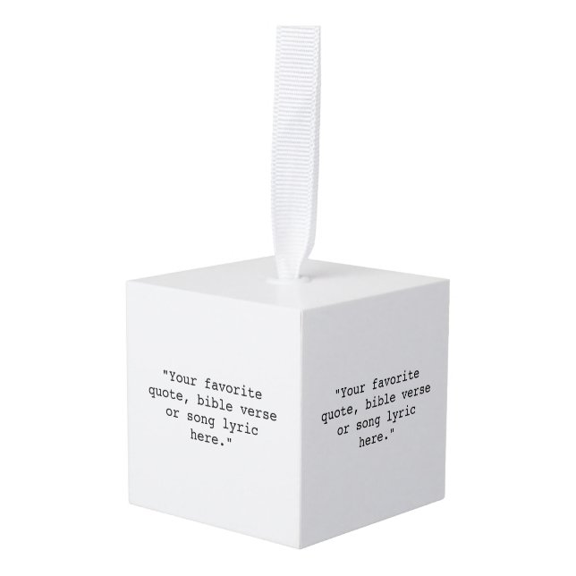 Adorno Cúbico Crear su propia cotización (Anverso en perspectiva)