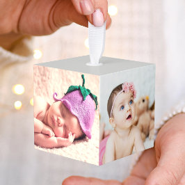 Adorno Cúbico Crear su propio Personalizado Baby Photo Cube Orna