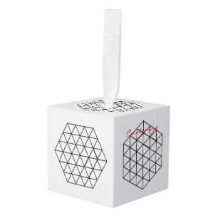 Adorno Cúbico Cubo Thunder_Cove geométrico 3D