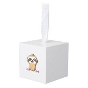 Adorno Cúbico Cute Chibi Perezoso Entrenamiento � Animal Diverti