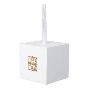 Adorno Cúbico Día de Brujas Truco Regalo Calabaza Calaveras Grab