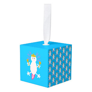 Adorno Cúbico Día de la Muerte Axolotl Mexicana Patrocinado