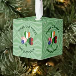 Adorno Cúbico Diáspora Africana Irlandesa Estadounidense Shamroc