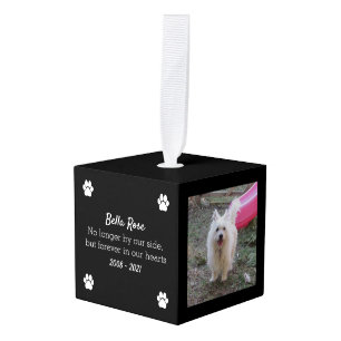Adorno Cúbico Dog Memorial Keepsake Photo Cube