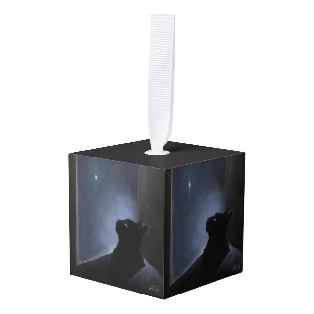 Adorno Cúbico El espíritu Navidad de Charlie (Anverso en perspectiva)