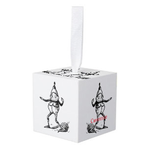 Adorno Cúbico Elf Thunder_Cove de vacaciones de invierno