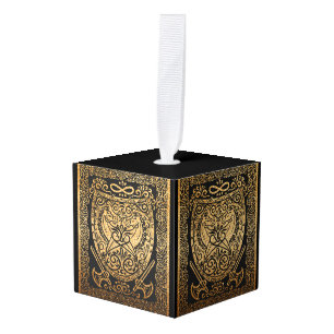 Adorno Cúbico Escudo de guerreros dorados - Intrincado inspirado