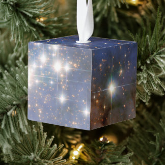 Adorno Cúbico Estrellas de diamantes en el espacio de burbujas d