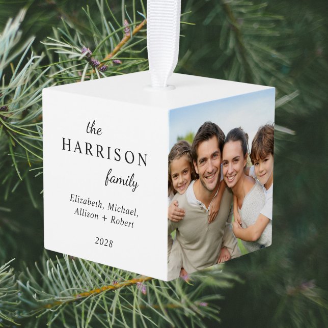 Adorno Cúbico Familia 3 Navidades de fotografía (Subido por el creador)