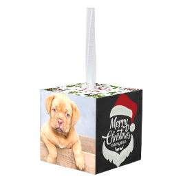 Adorno Cúbico Felices Navidad festivas